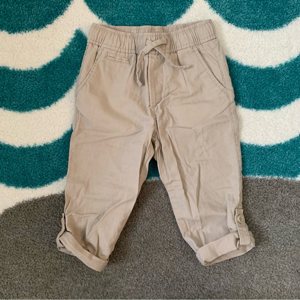 BabyGap Linen/Cotton Roll-Up Pants (Sand) Size 4T